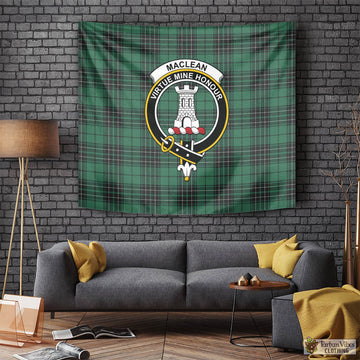 MacLean Hunting Ancient Tartan Tapestry Wall Hanging and Home Decor for Room with Family Crest