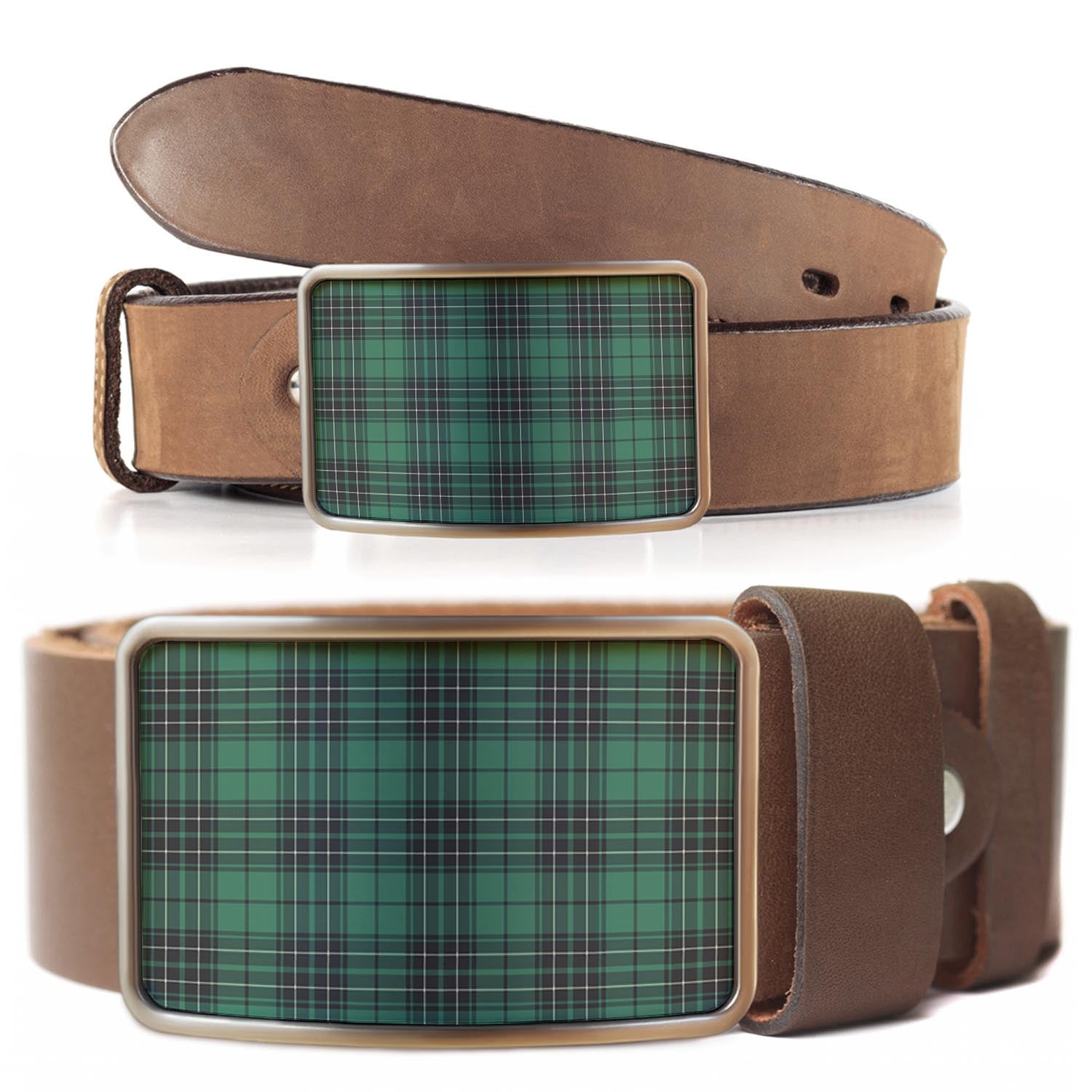 MacLean Hunting Ancient Tartan Belt Buckles - Tartanvibesclothing