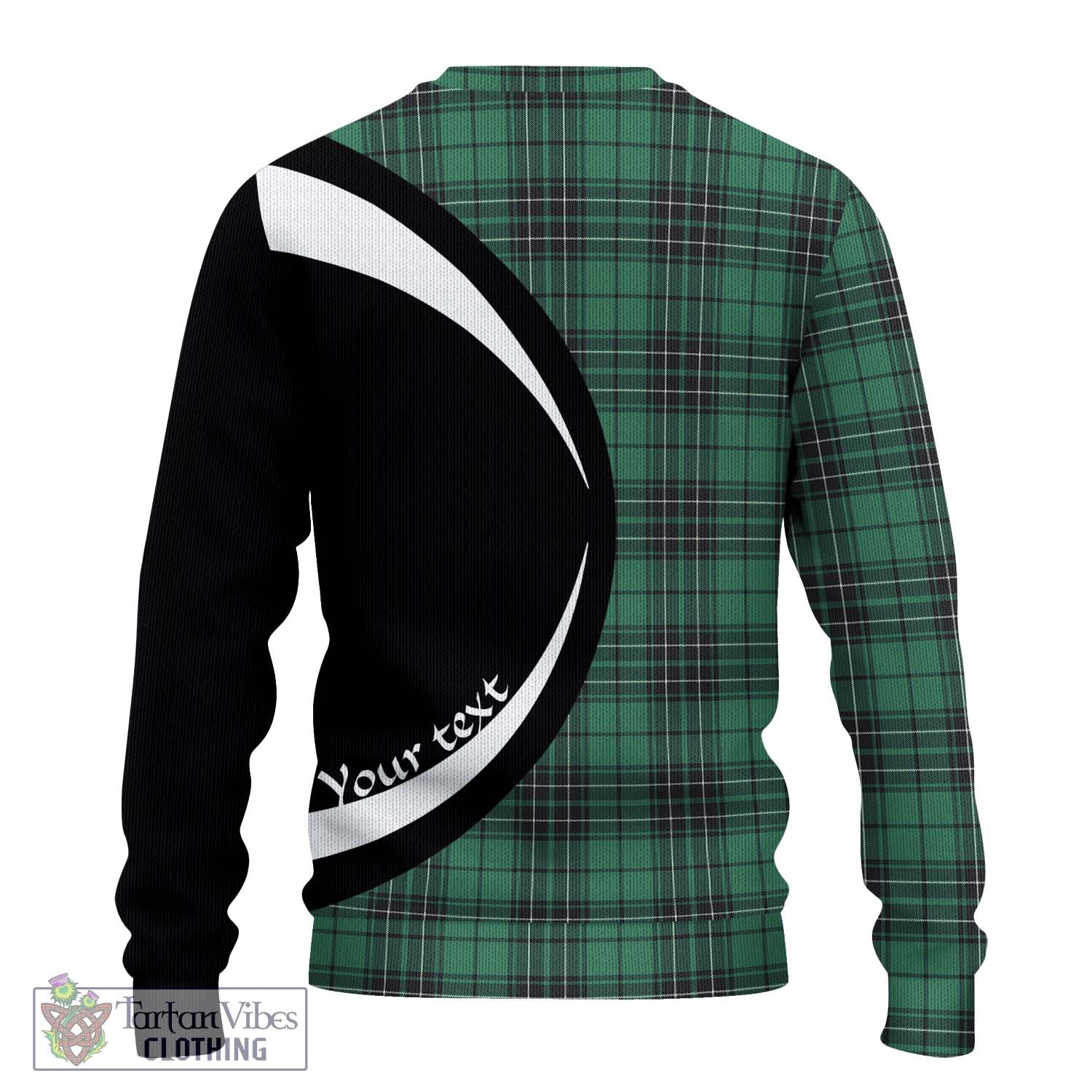 MacLean Hunting Ancient Tartan Knitted Sweater with Family Crest Circle Style - Tartan Vibes Clothing