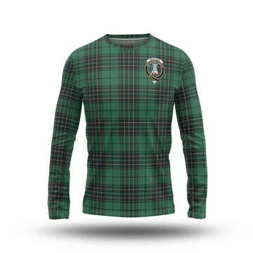 MacLean Hunting Ancient Tartan Long Sleeve T-Shirt with Family Crest