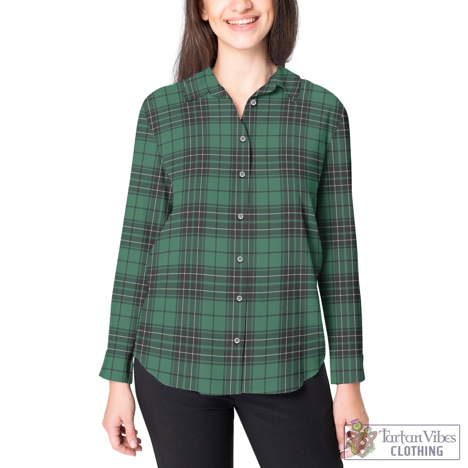 MacLean Hunting Ancient Tartan Womens Casual Shirt