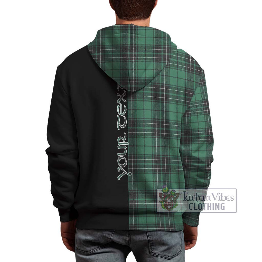 MacLean Hunting Ancient Tartan Hoodie with Family Crest and Half Of Me Style - Tartanvibesclothing Shop