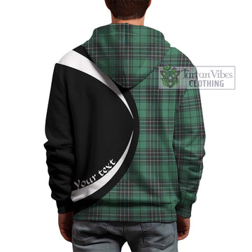 MacLean Hunting Ancient Tartan Hoodie with Family Crest Circle Style
