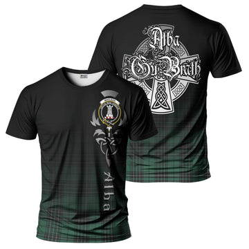 MacLean Hunting Ancient Tartan T-Shirt Featuring Alba Gu Brath Family Crest Celtic Inspired