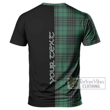 MacLean Hunting Ancient Tartan T-Shirt with Family Crest and Half Of Me Style