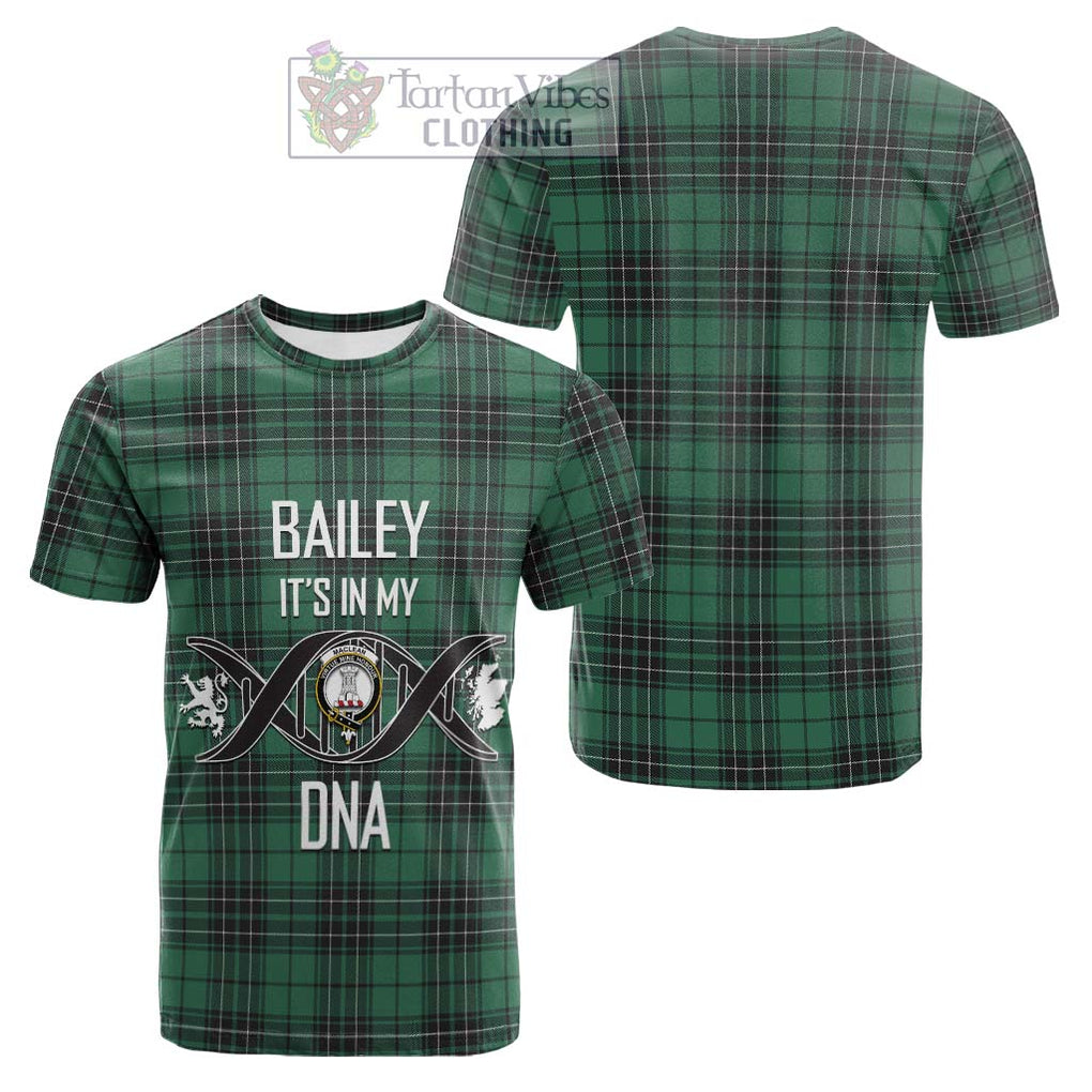 Tartan Vibes Clothing MacLean Hunting Ancient Tartan Cotton T-shirt with Family Crest DNA In Me Style