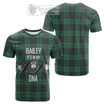 MacLean Hunting Ancient Tartan Cotton T-shirt with Family Crest DNA In Me Style