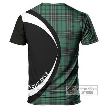 MacLean Hunting Ancient Tartan T-Shirt with Family Crest Circle Style