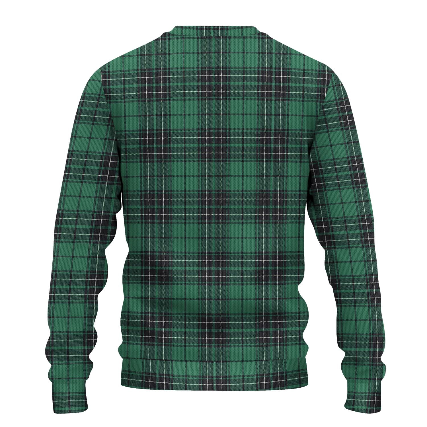 MacLean Hunting Ancient Tartan Knitted Sweater with Family Crest - Tartanvibesclothing