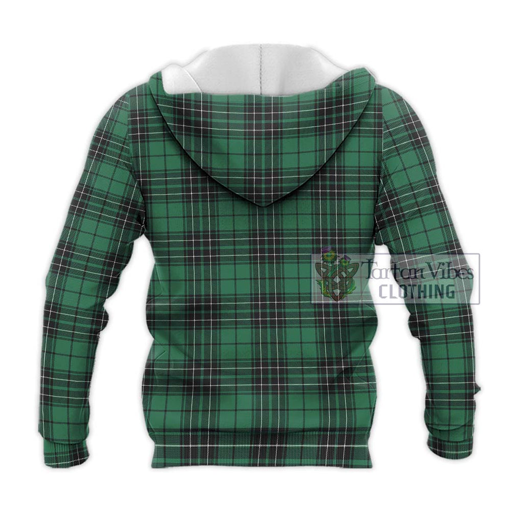 MacLean Hunting Ancient Tartan Knitted Hoodie with Family Crest DNA In Me Style - Tartanvibesclothing Shop