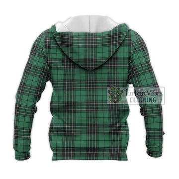 MacLean Hunting Ancient Tartan Knitted Hoodie with Family Crest DNA In Me Style