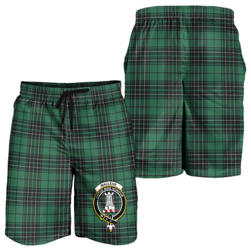 MacLean Hunting Ancient Tartan Mens Shorts with Family Crest