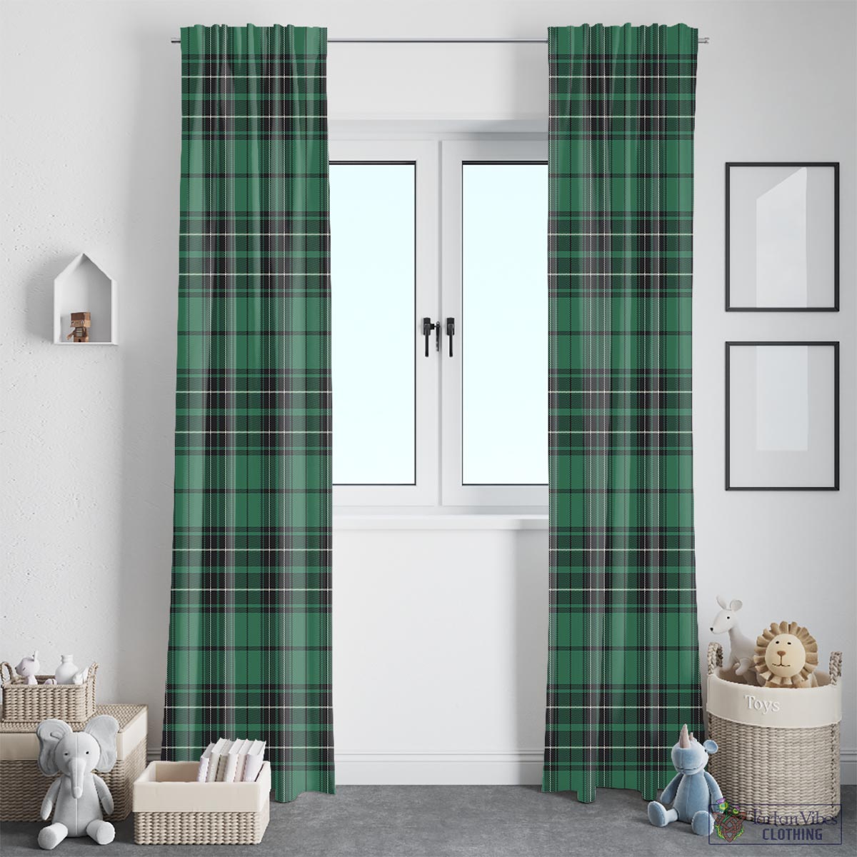 MacLean Hunting Ancient Tartan Window Curtain