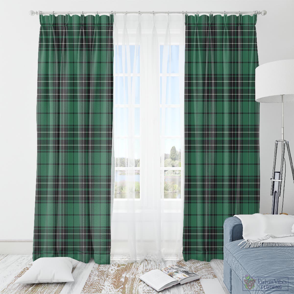 MacLean Hunting Ancient Tartan Window Curtain