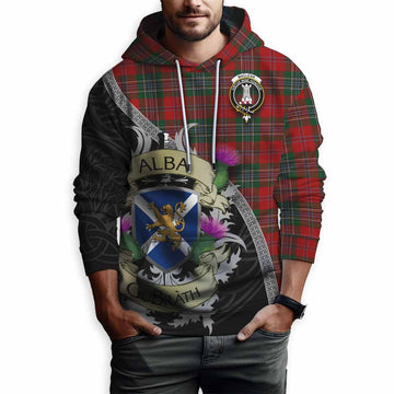 MacLean (McLean) Tartan Family Crest Hoodie Lion Rampant Royal Thistle Shield Celtic Inspired Pullover Hoodie - Tartan Vibes Clothing