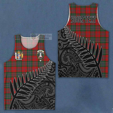 MacLean (McLean) Crest Tartan Men's Tank Top with New Zealand Silver Fern Half Style