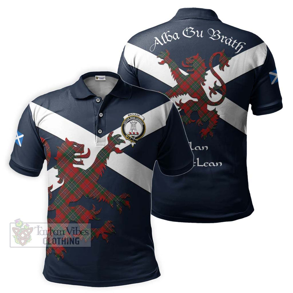 Tartan Vibes Clothing MacLean (McLean) Tartan Lion Rampant Polo Shirt – Proudly Display Your Heritage with Alba Gu Brath and Clan Name