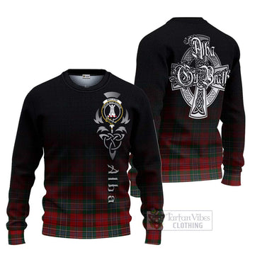 MacLean (McLean) Tartan Ugly Sweater Featuring Alba Gu Brath Family Crest Celtic Inspired