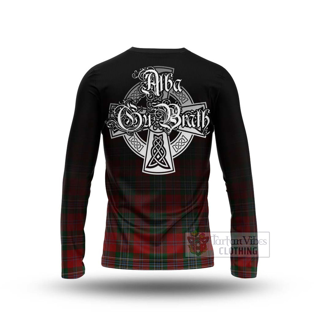 Tartan Vibes Clothing MacLean (McLean) Tartan Long Sleeve T-Shirt Featuring Alba Gu Brath Family Crest Celtic Inspired