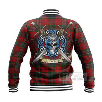 MacLean (McLean) Tartan Baseball Jacket with Family Crest Celtic Skull Style