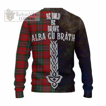 MacLean (McLean) Tartan Family Crest Knitted Sweater Alba Gu Brath Be Brave Lion Ancient Style - Tartan Vibes Clothing