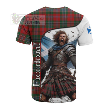 MacLean (McLean) Crest Tartan Cotton T-shirt Inspired by the Freedom of Scottish Warrior