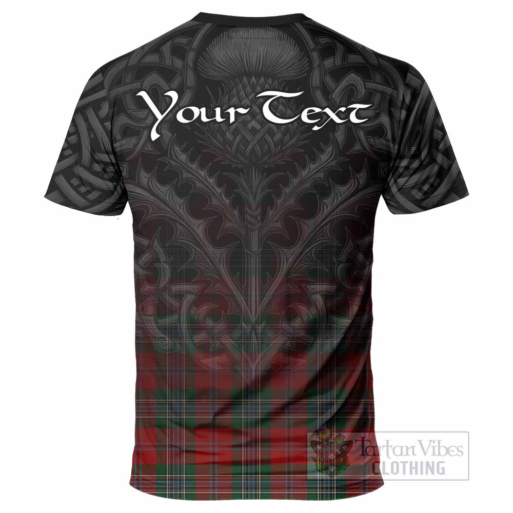 Tartan Vibes Clothing MacLean (McLean) Tartan T-Shirt with Family Crest Celtic Thistle Vibes