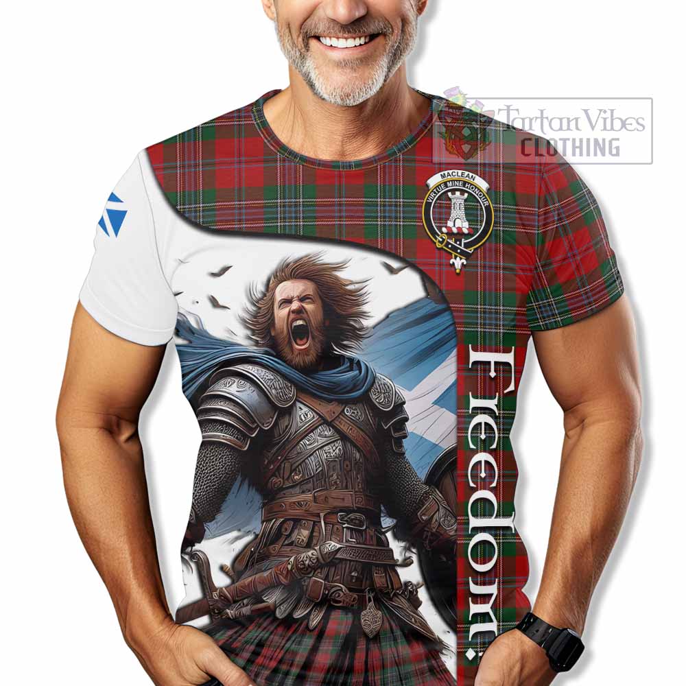 MacLean (McLean) Crest Tartan T-Shirt Inspired by the Freedom of Scottish Warrior