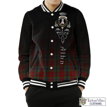 MacLean of Duart Tartan Baseball Jacket Featuring Alba Gu Brath Family Crest Celtic Inspired