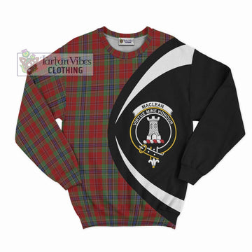 MacLean of Duart Tartan Sweatshirt with Family Crest Circle Style