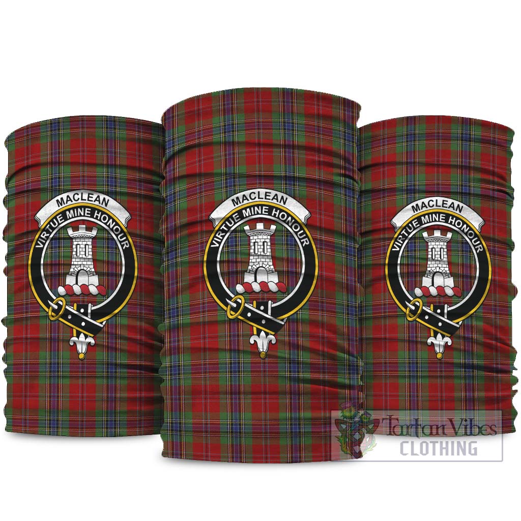 MacLean of Duart Tartan Neck Gaiters, Tartan Bandanas, Tartan Head Band with Family Crest