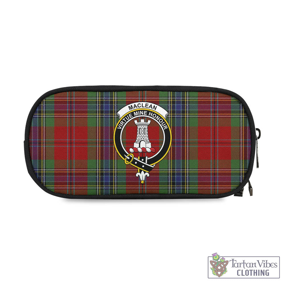 Tartan Vibes Clothing MacLean of Duart Tartan Pen and Pencil Case with Family Crest