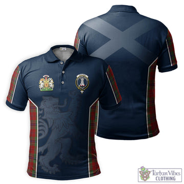 MacLean of Duart Tartan Men's Polo Shirt with Family Crest and Lion Rampant Vibes Sport Style