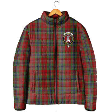 MacLean of Duart Tartan Padded Jacket with Family Crest