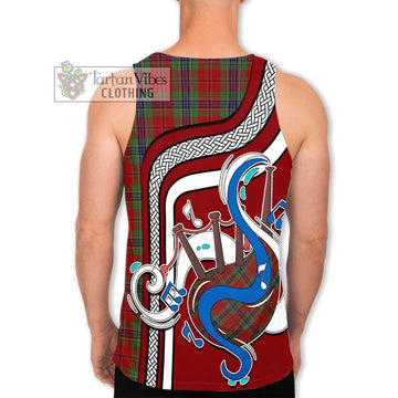 MacLean of Duart Tartan Men's Tank Top with Epic Bagpipe Style