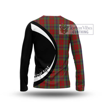 MacLean of Duart Tartan Long Sleeve T-Shirt with Family Crest Circle Style