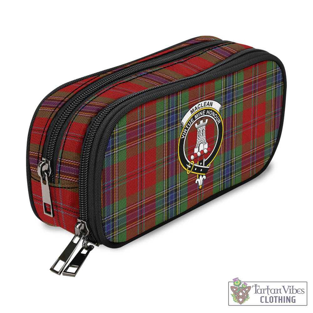 Tartan Vibes Clothing MacLean of Duart Tartan Pen and Pencil Case with Family Crest