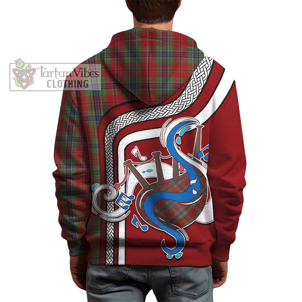 MacLean of Duart Tartan Hoodie with Epic Bagpipe Style - Tartanvibesclothing Shop