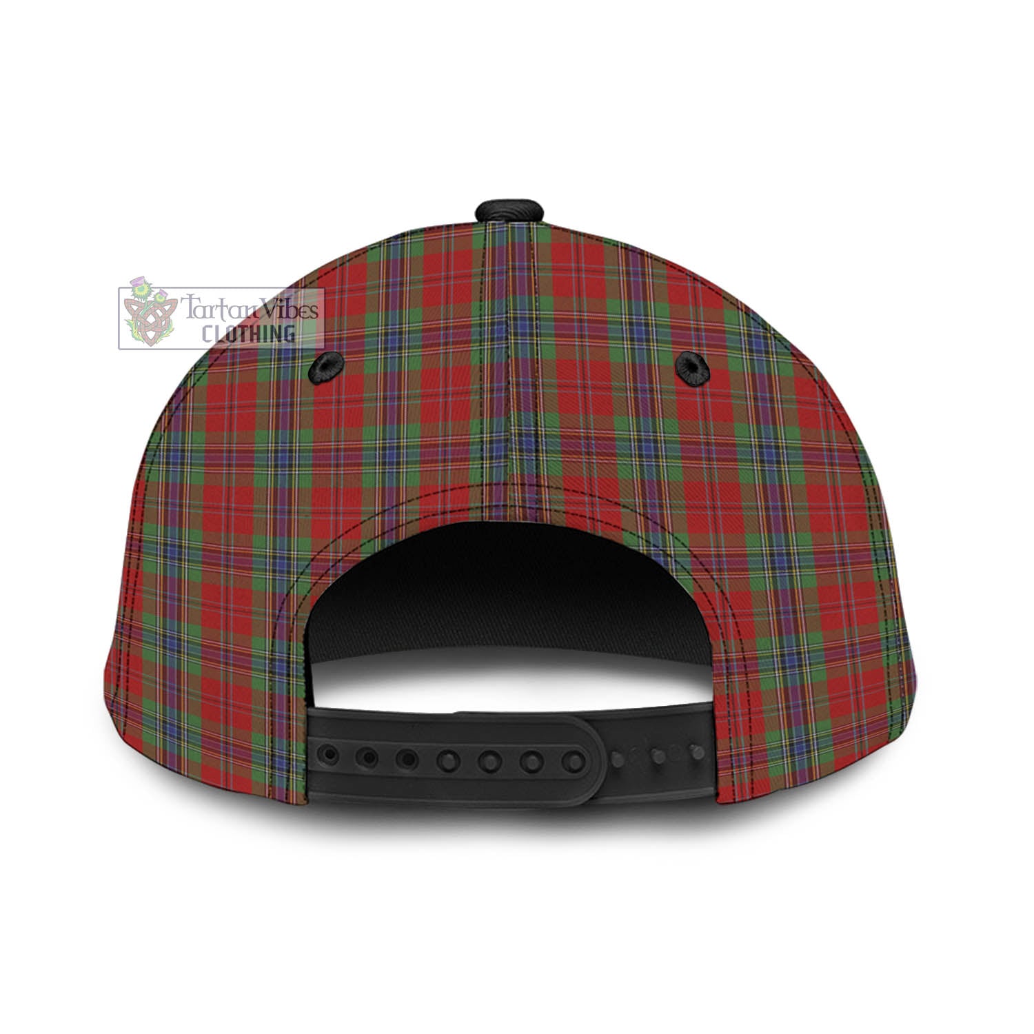 Tartan Vibes Clothing MacLean of Duart Tartan Classic Cap with Family Crest In Me Style