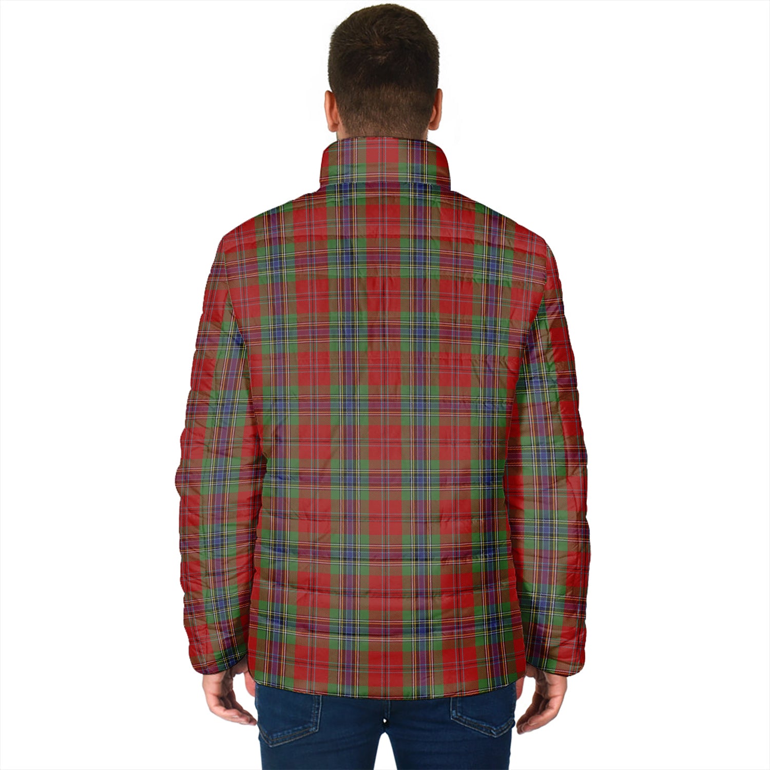 MacLean of Duart Tartan Padded Jacket with Family Crest - Tartan Vibes Clothing