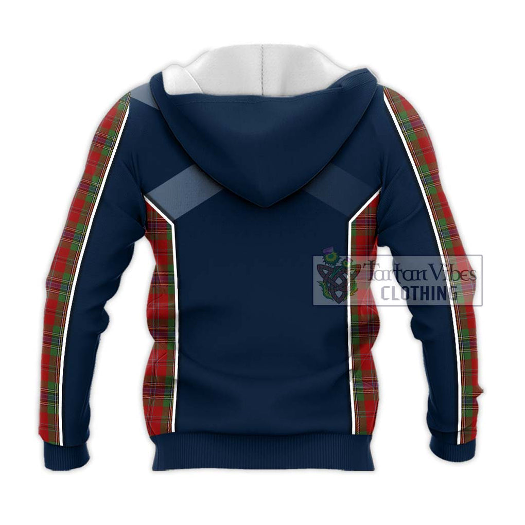 MacLean of Duart Tartan Knitted Hoodie with Family Crest and Lion Rampant Vibes Sport Style - Tartan Vibes Clothing