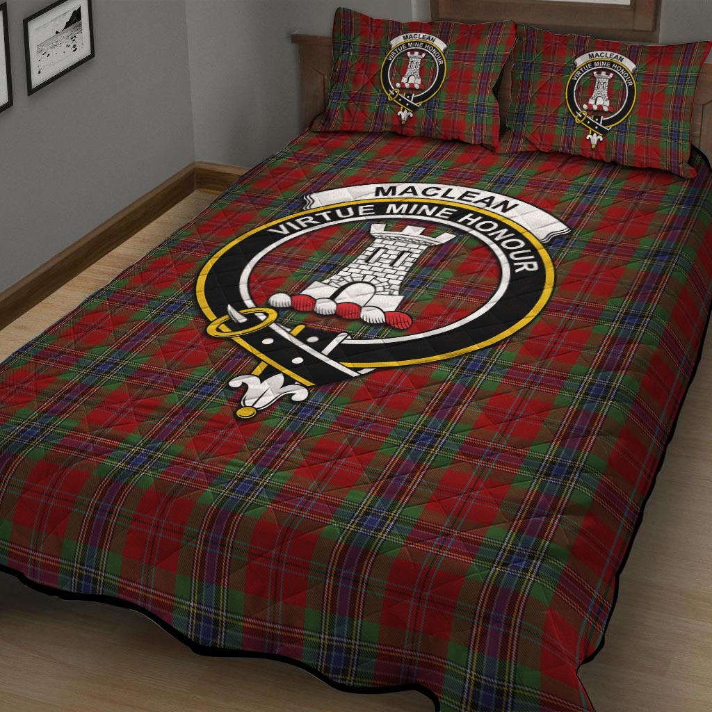 MacLean of Duart Tartan Quilt Bed Set with Family Crest - Tartan Vibes Clothing