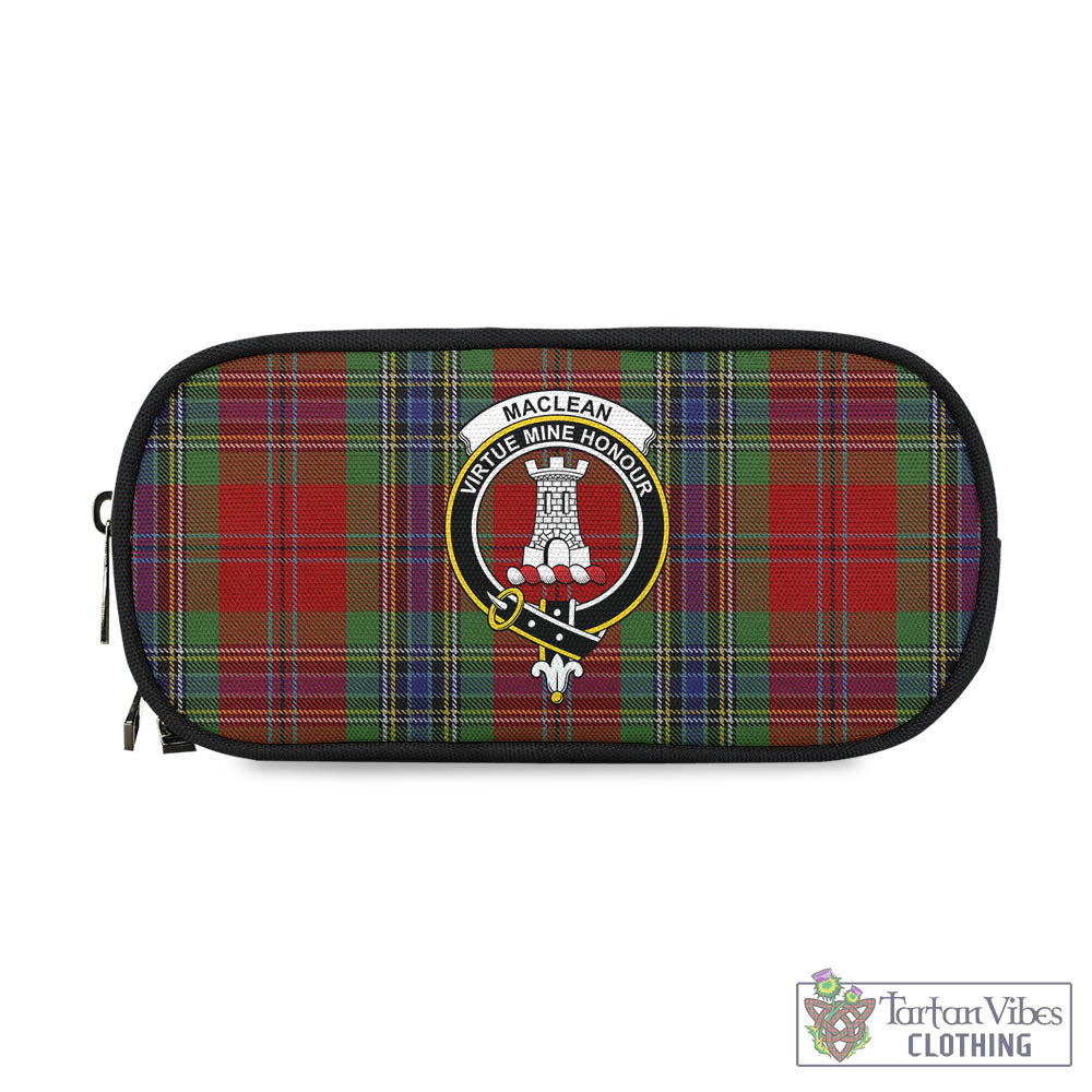 Tartan Vibes Clothing MacLean of Duart Tartan Pen and Pencil Case with Family Crest