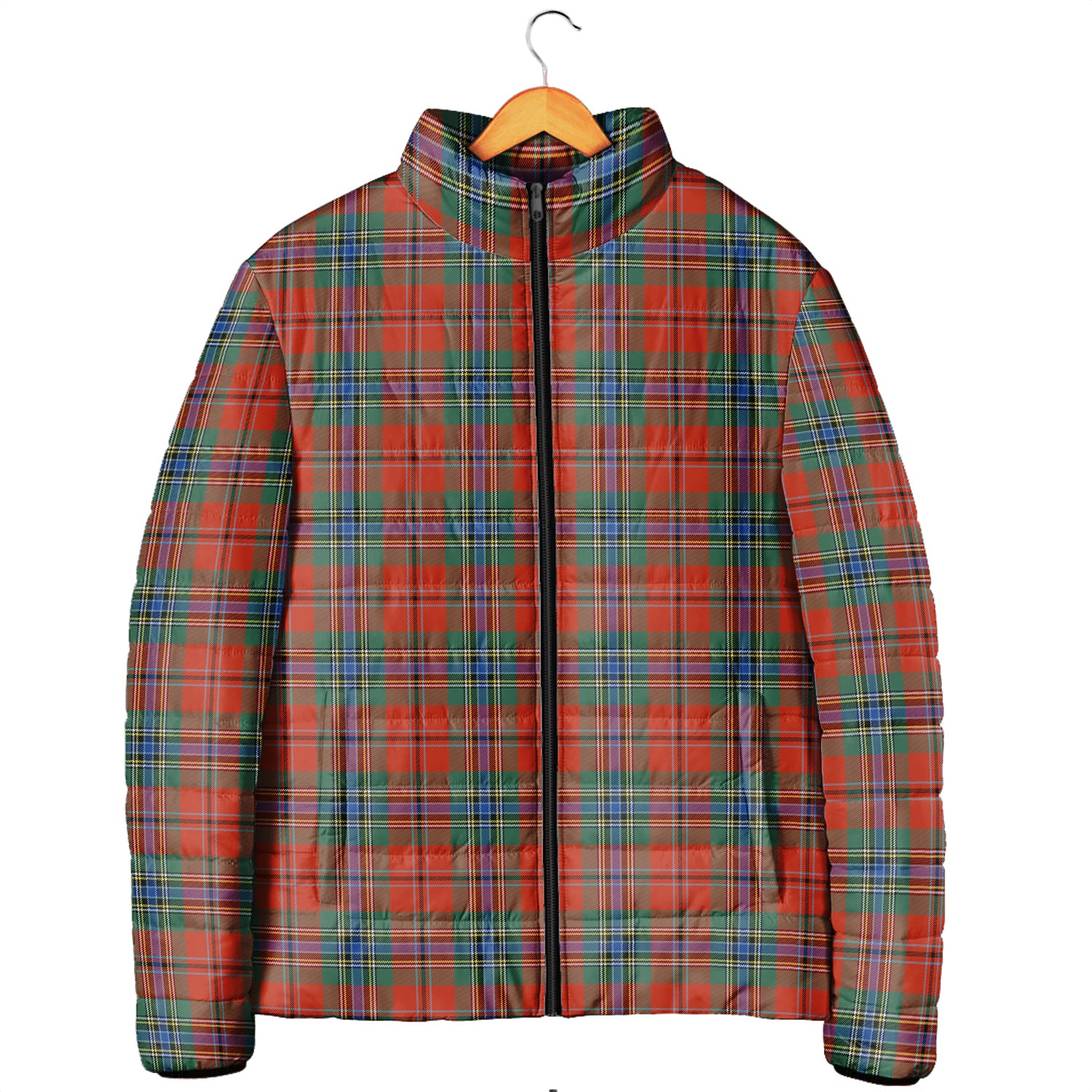 MacLean of Duart Ancient Tartan Padded Jacket Men's Padded Jacket - Tartan Vibes Clothing