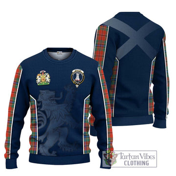 MacLean of Duart Ancient Tartan Ugly Sweater with Family Crest and Lion Rampant Vibes Sport Style