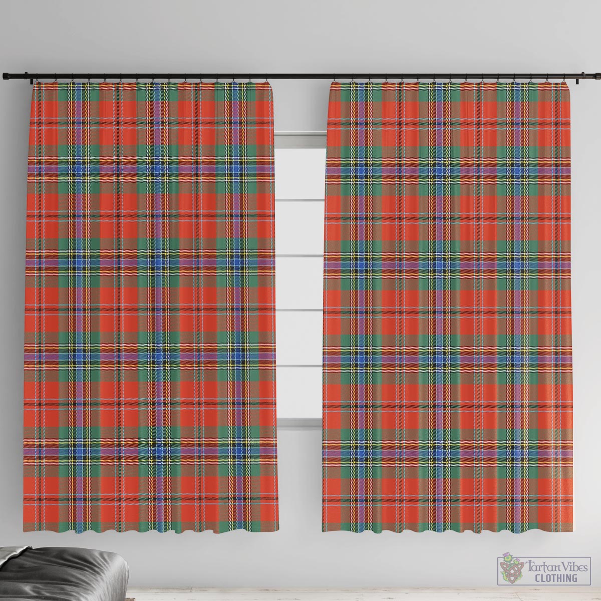 MacLean of Duart Ancient Tartan Window Curtain