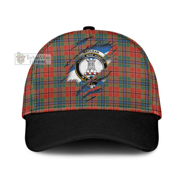 MacLean of Duart Ancient Tartan Classic Cap with Family Crest In Me Style