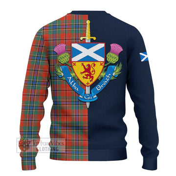 MacLean of Duart Ancient Tartan Ugly Sweater with Scottish Lion Royal Arm Half Style