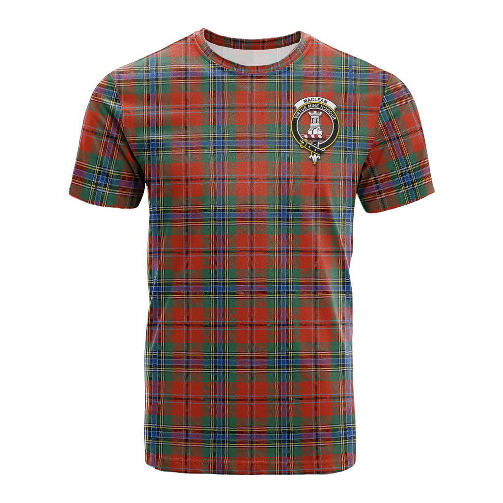 MacLean of Duart Ancient Tartan T-Shirt with Family Crest - Tartan Vibes Clothing