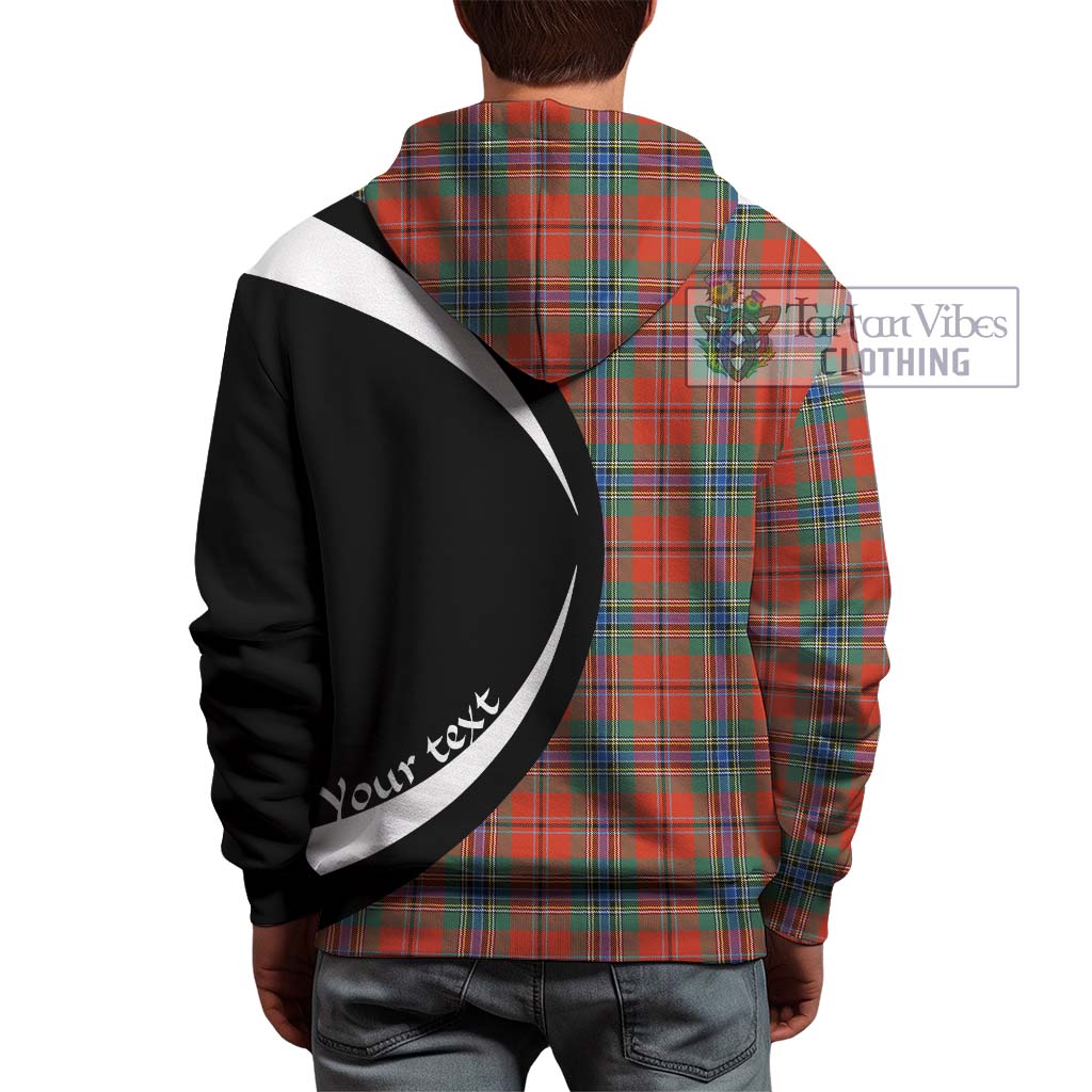 MacLean of Duart Ancient Tartan Hoodie with Family Crest Circle Style - Tartan Vibes Clothing